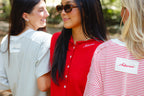 Arkansas Red Short-Sleeve Cardigan