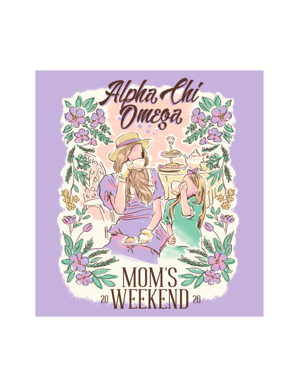 Alpha Chi Omega Mom's Weekend 2026 T-Shirt