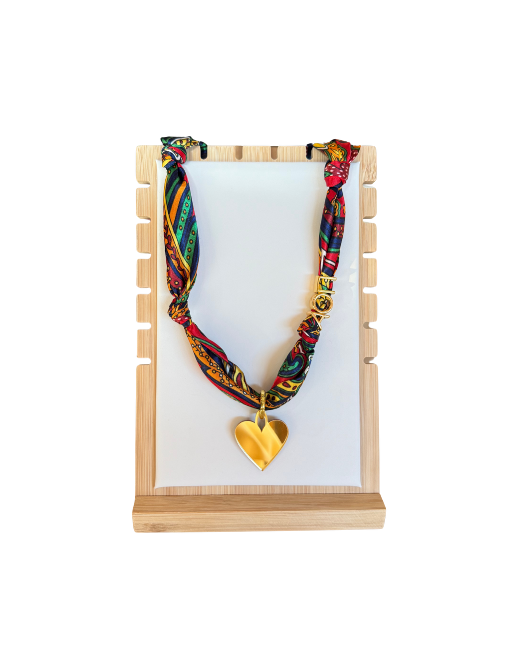 Alpha Omicron Pi Letter Heart Scarf