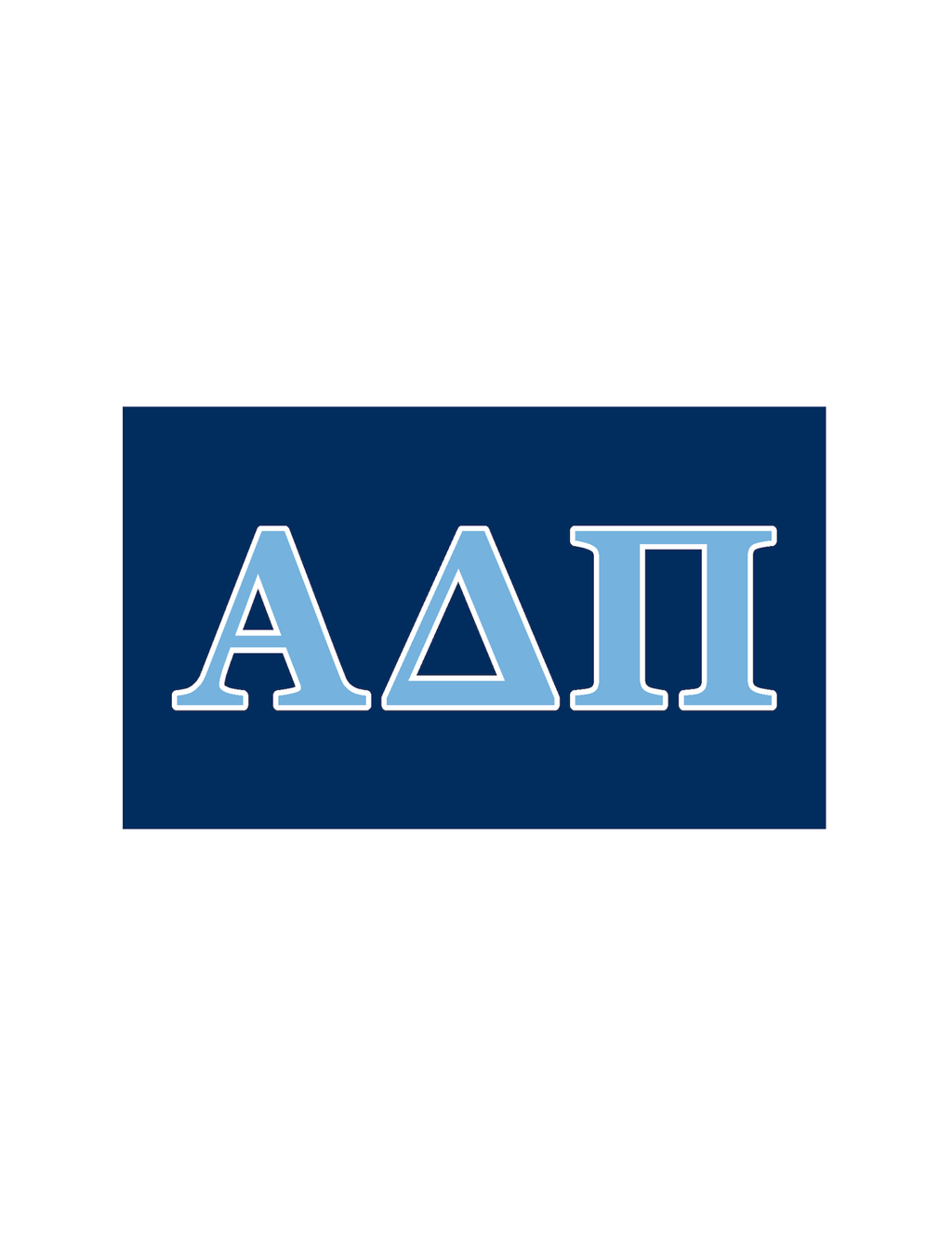 Sorority Greek Letter Flag