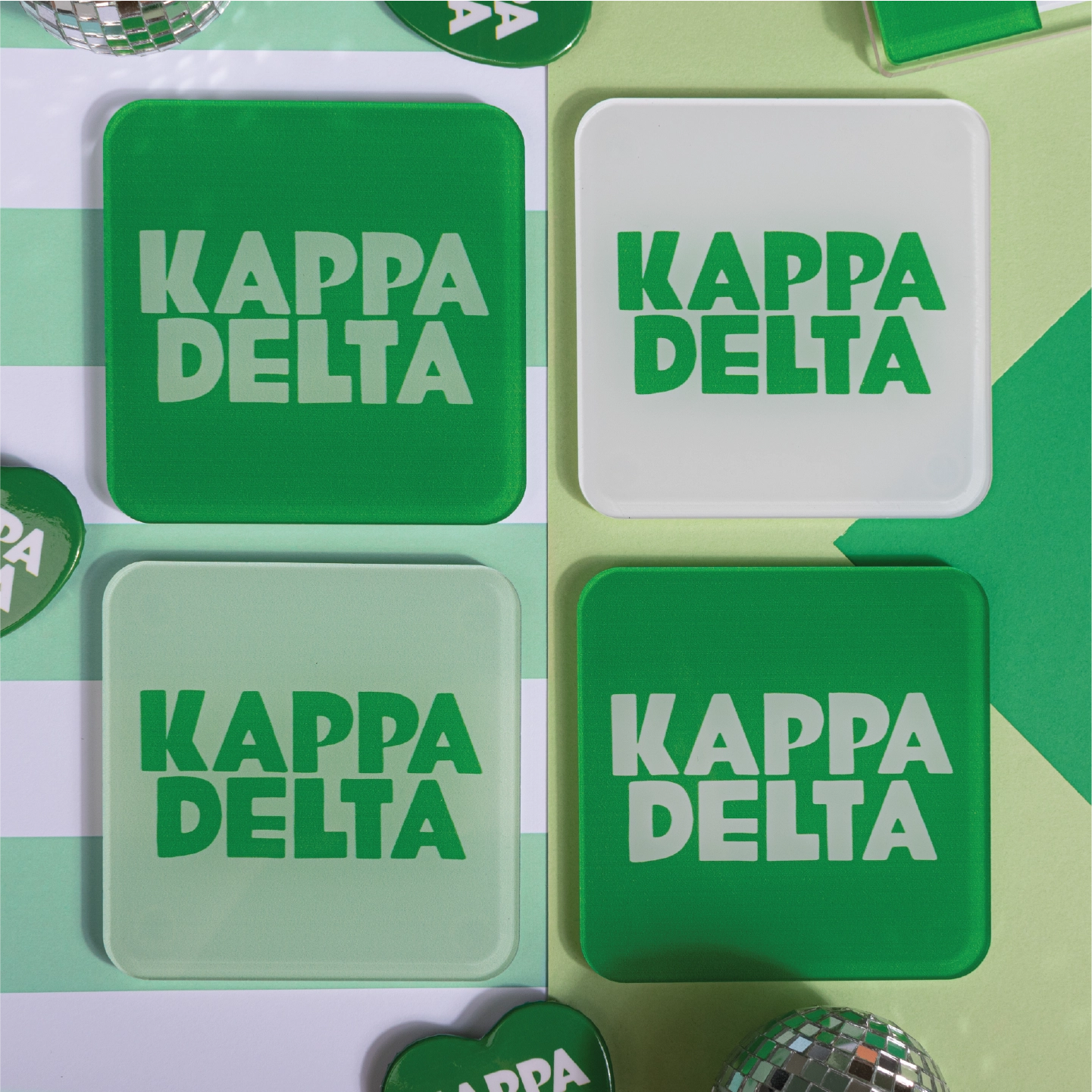 Sorority Acrylic Coaster Set