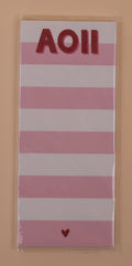 Sorority Skinny Striped Note Pad