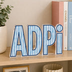 Sorority Striped Acrylic Shelfie
