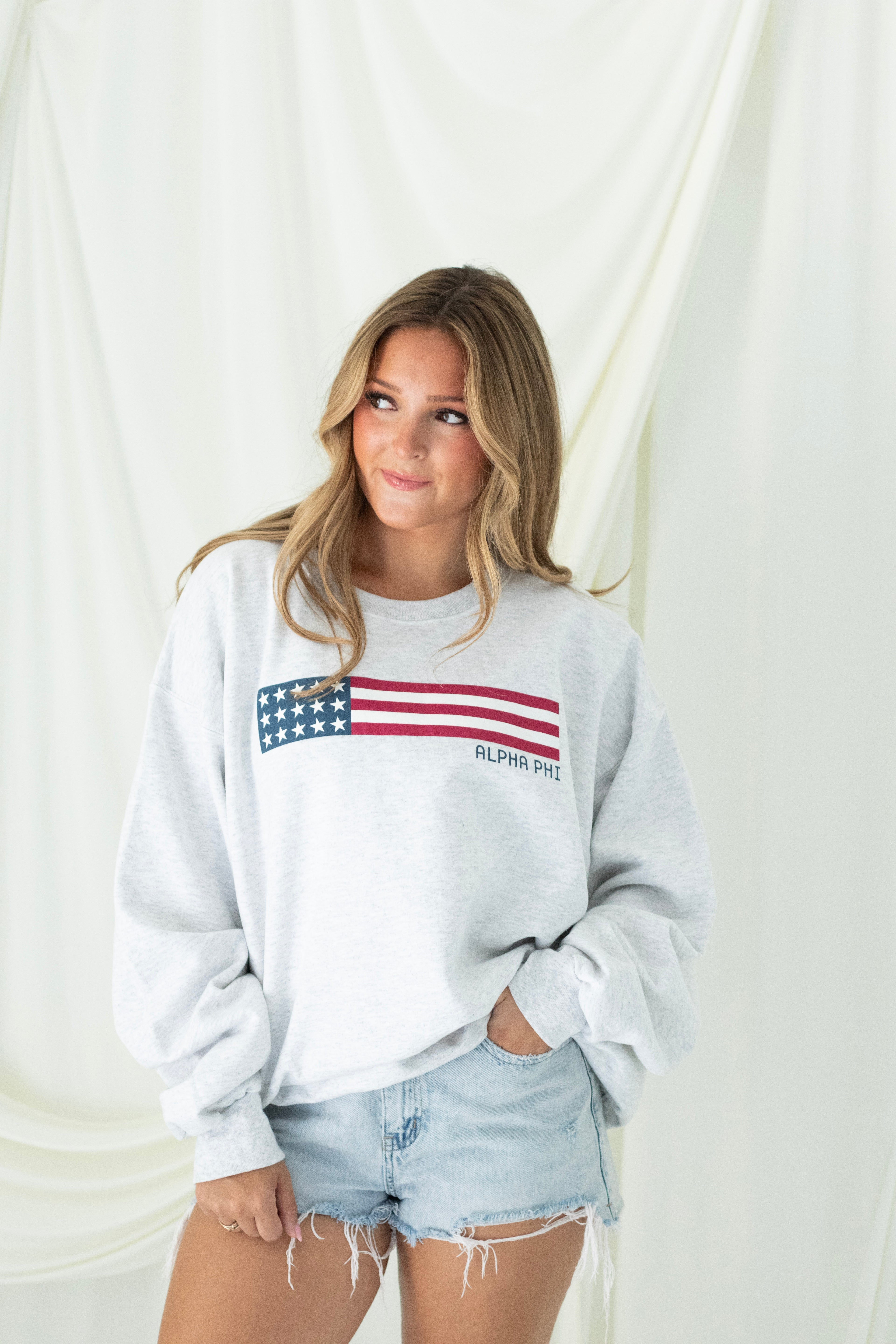 Sorority USA Flag Crewneck