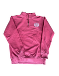 Chi Omega Red Crest Half Zip