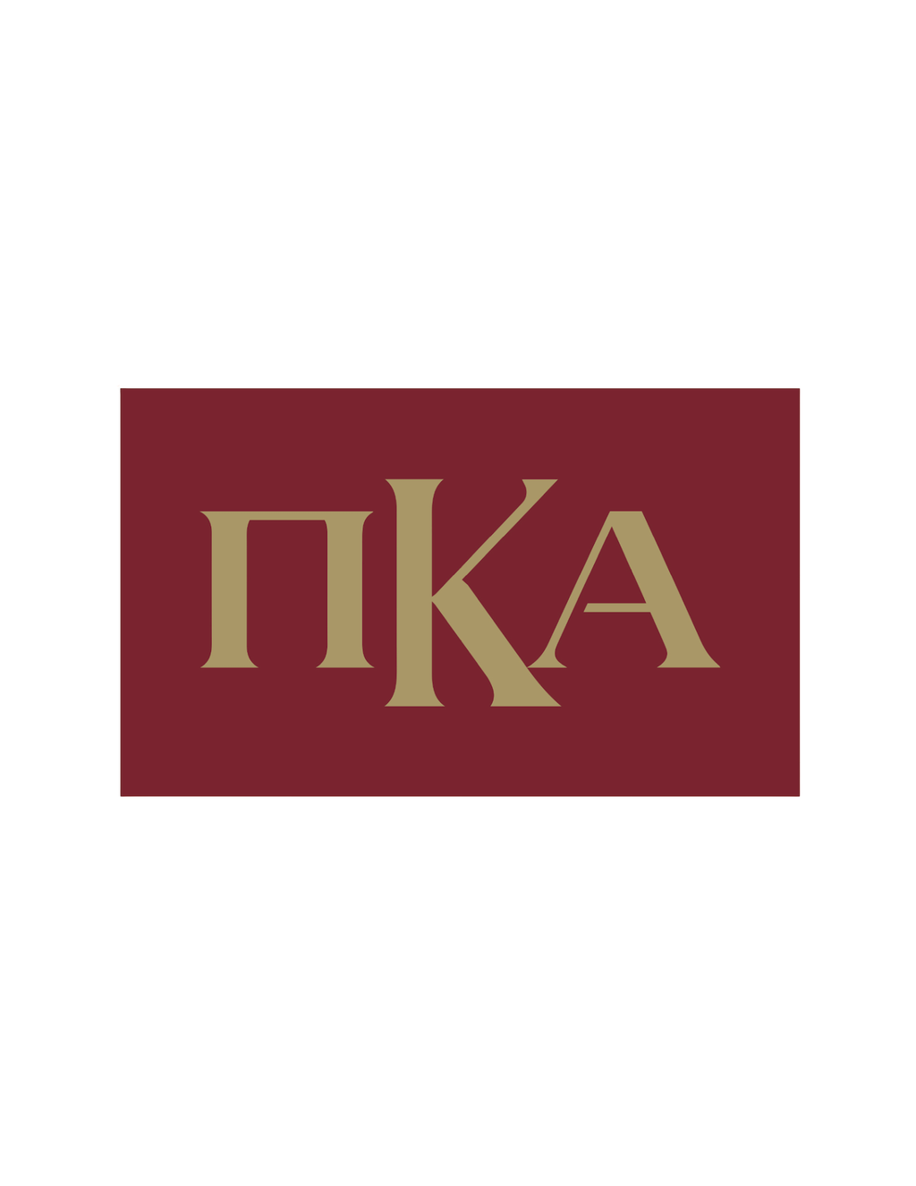 Fraternity Greek Letter Flag