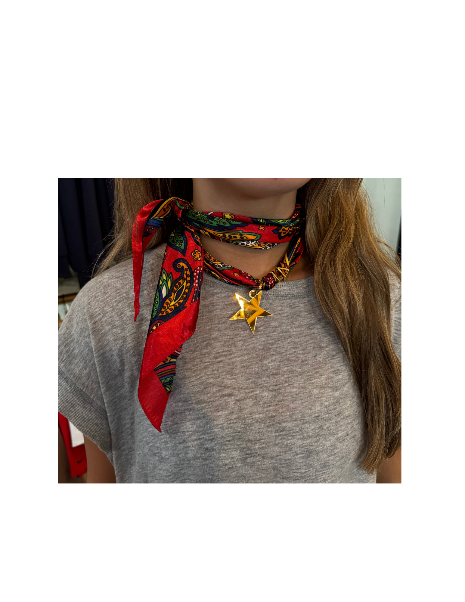 Sorority Charm Letter Scarf