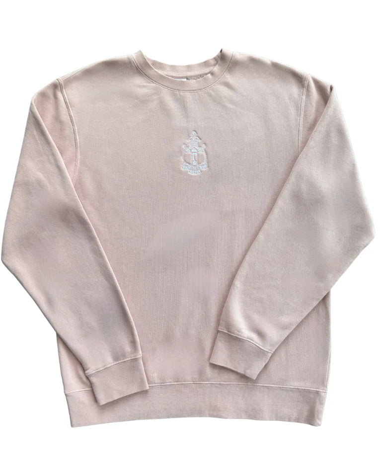 Sorority Embroidered Crest Crewneck