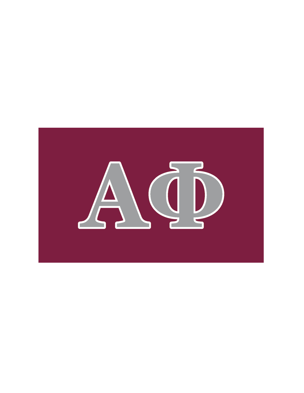 Sorority Greek Letter Flag