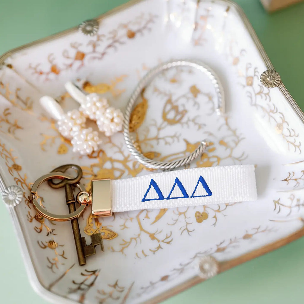 Sorority Embroidered Keychain