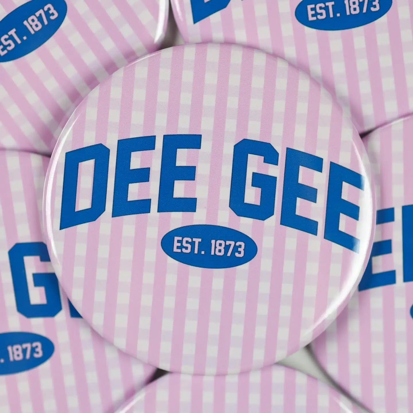 Sorority Gingham Button