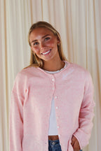 Sorority Light Pink Cardigan