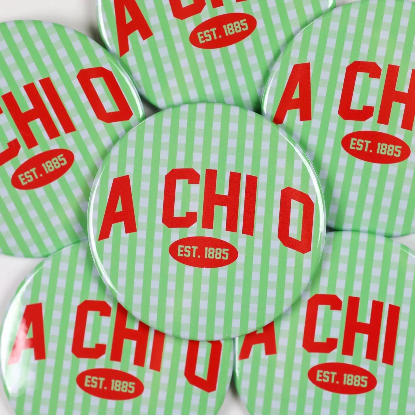 Sorority Gingham Button