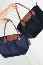 Sorority Embroidered Leather Tote Bag