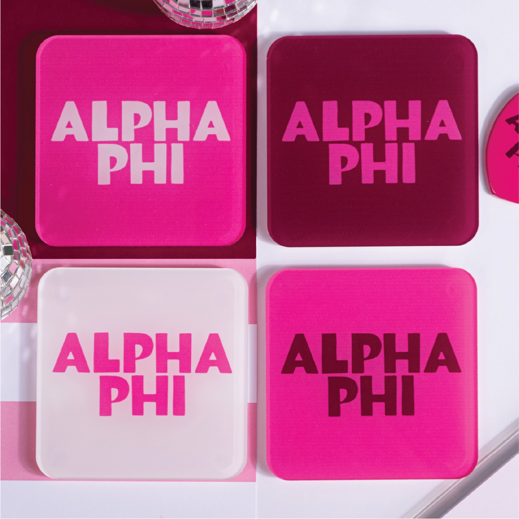 Sorority Acrylic Coaster Set