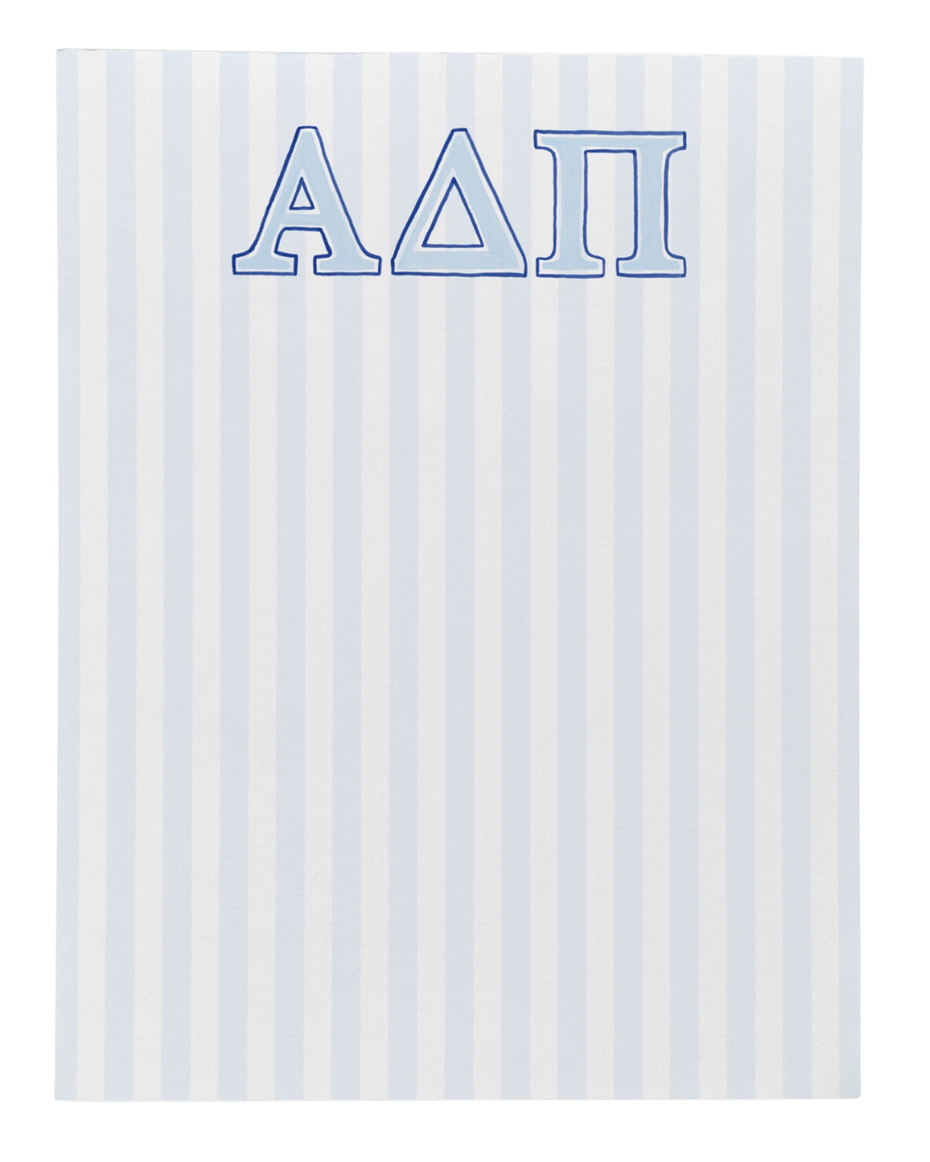 Sorority Striped Note Pad
