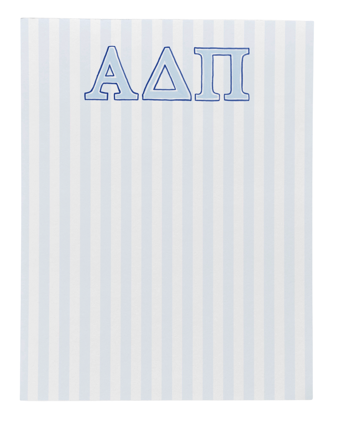Sorority Striped Note Pad