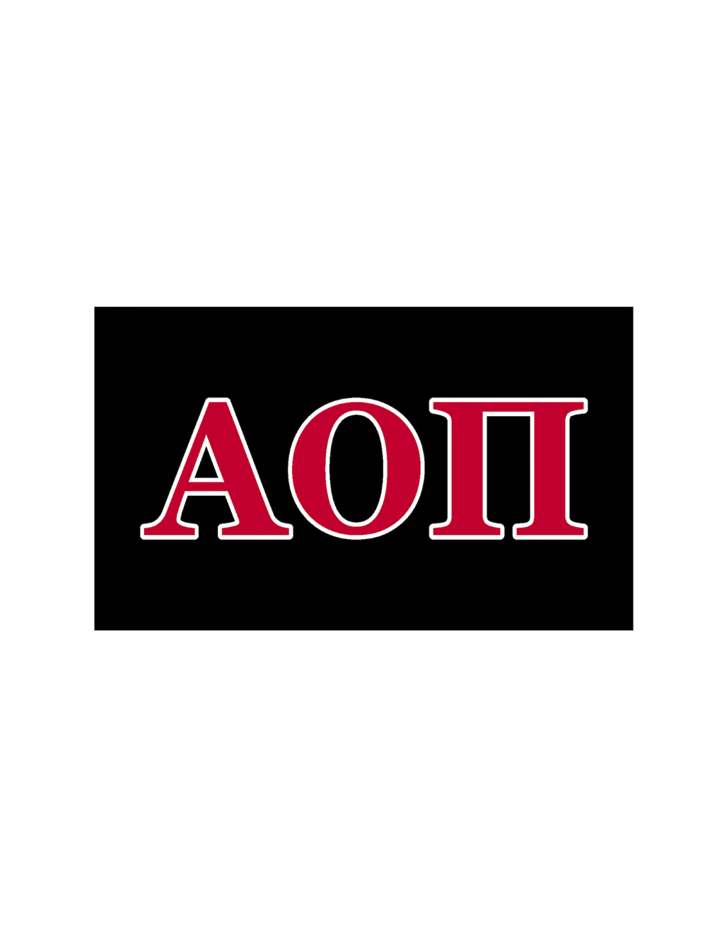 Sorority Greek Letter Flag