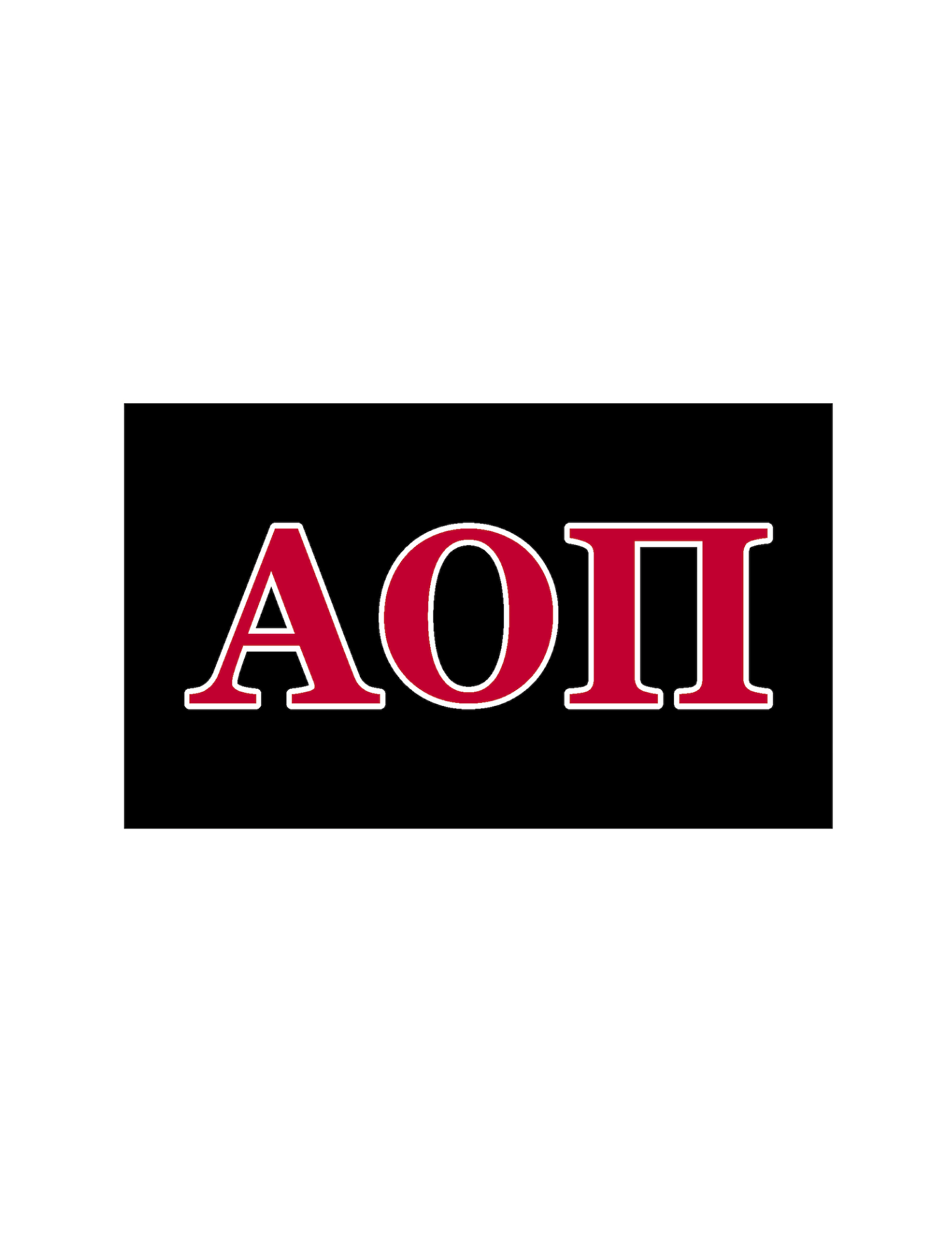 Sorority Greek Letter Flag