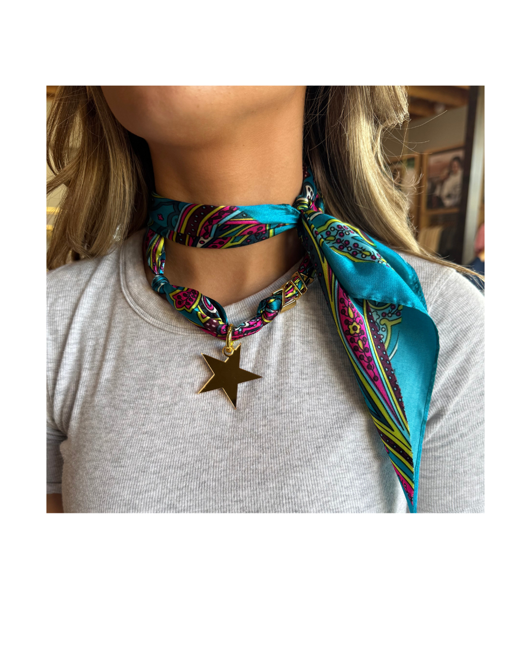 Sorority Charm Letter Scarf