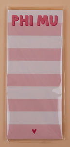 Sorority Skinny Striped Note Pad