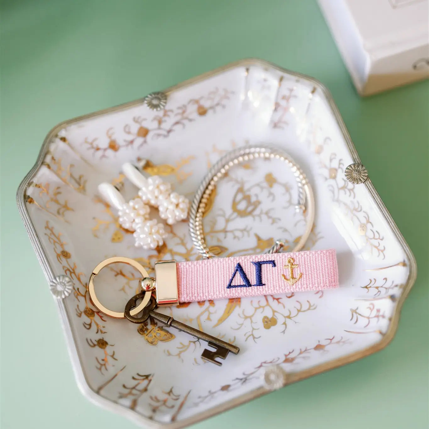 Sorority Embroidered Keychain