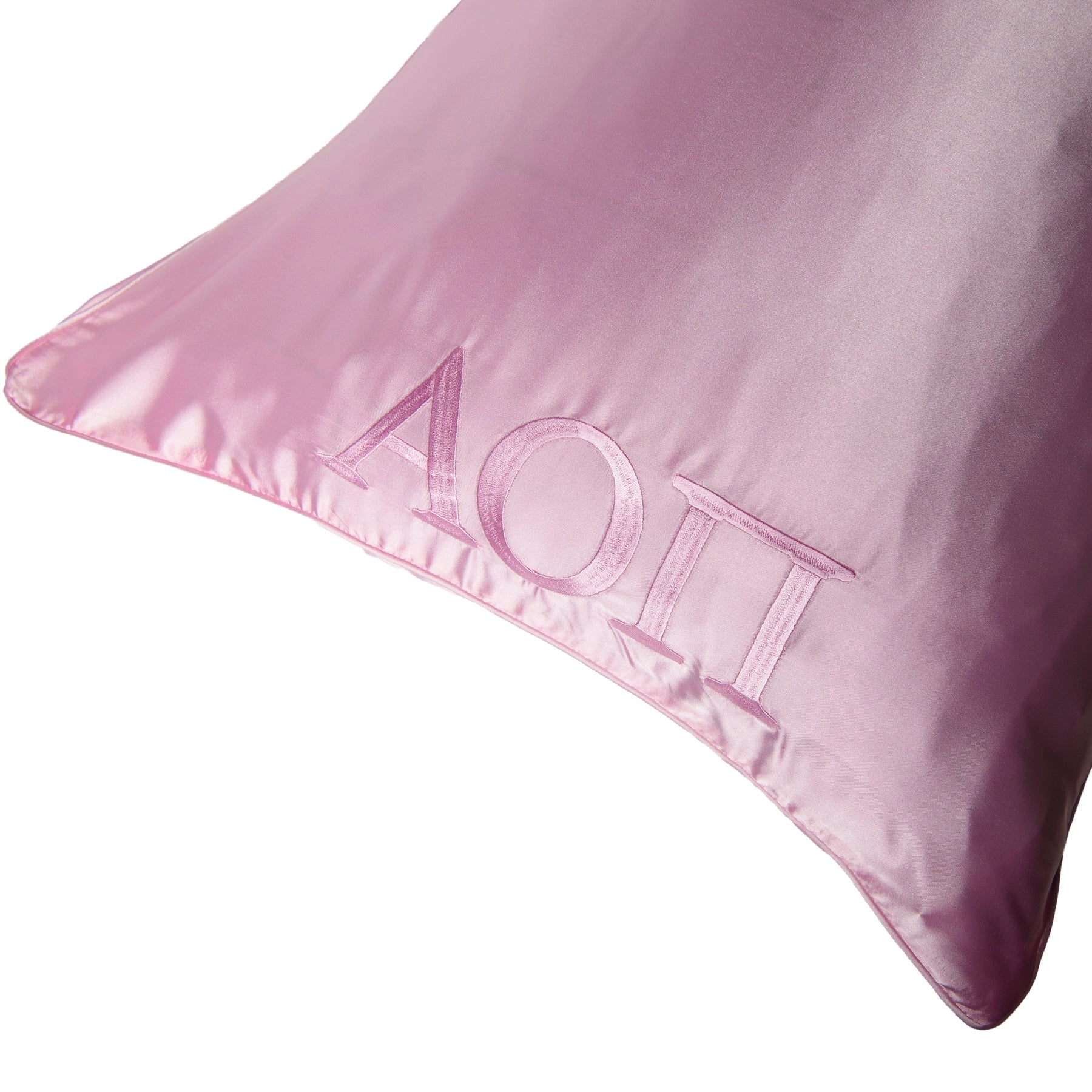 Sorority Embroidered Silk Pillow Case