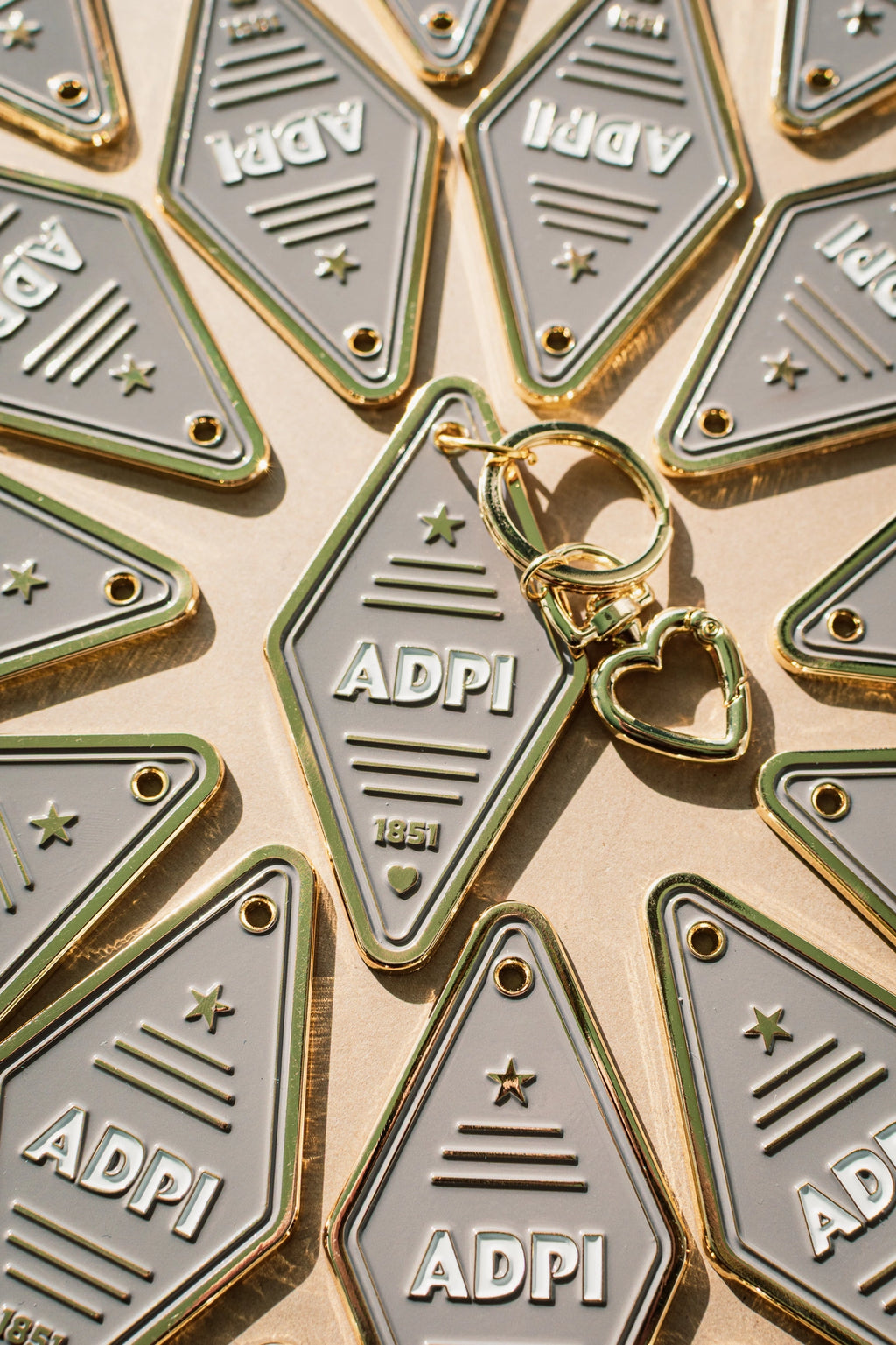 Sorority Enamel Hotel Keychain