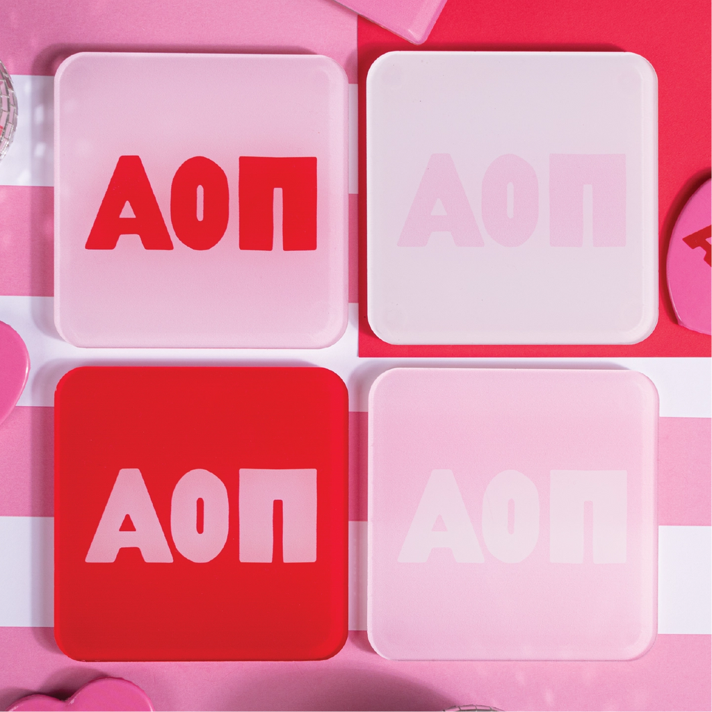 Sorority Acrylic Coaster Set