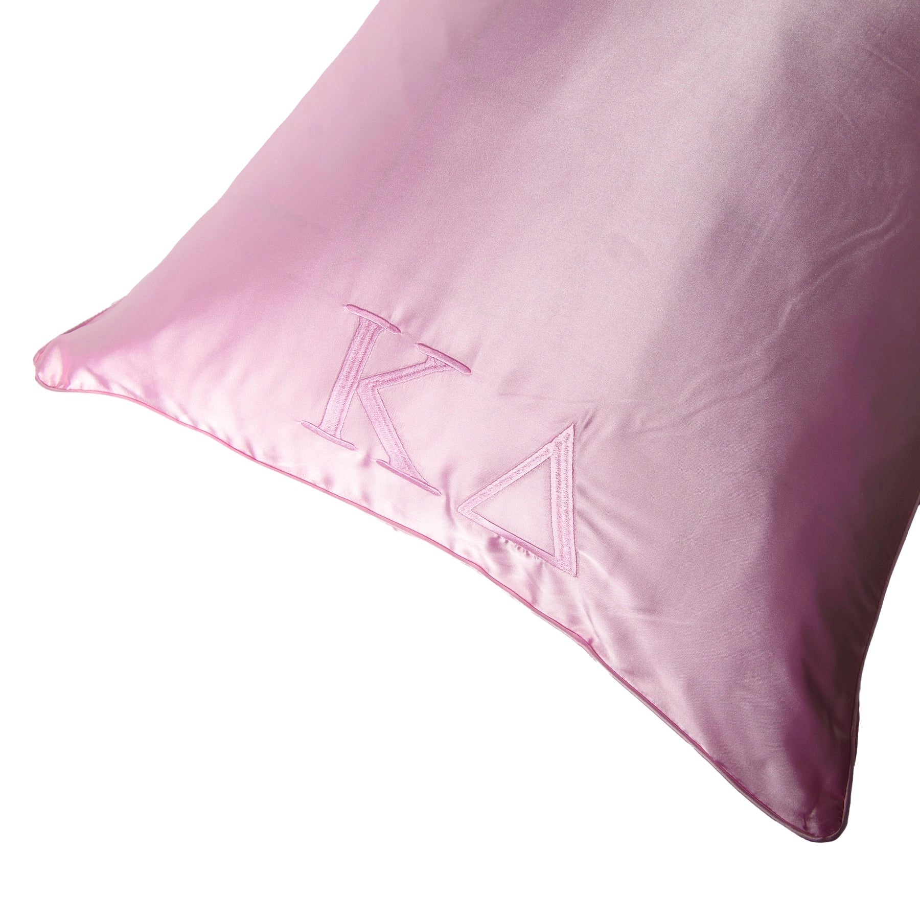 Sorority Embroidered Silk Pillow Case