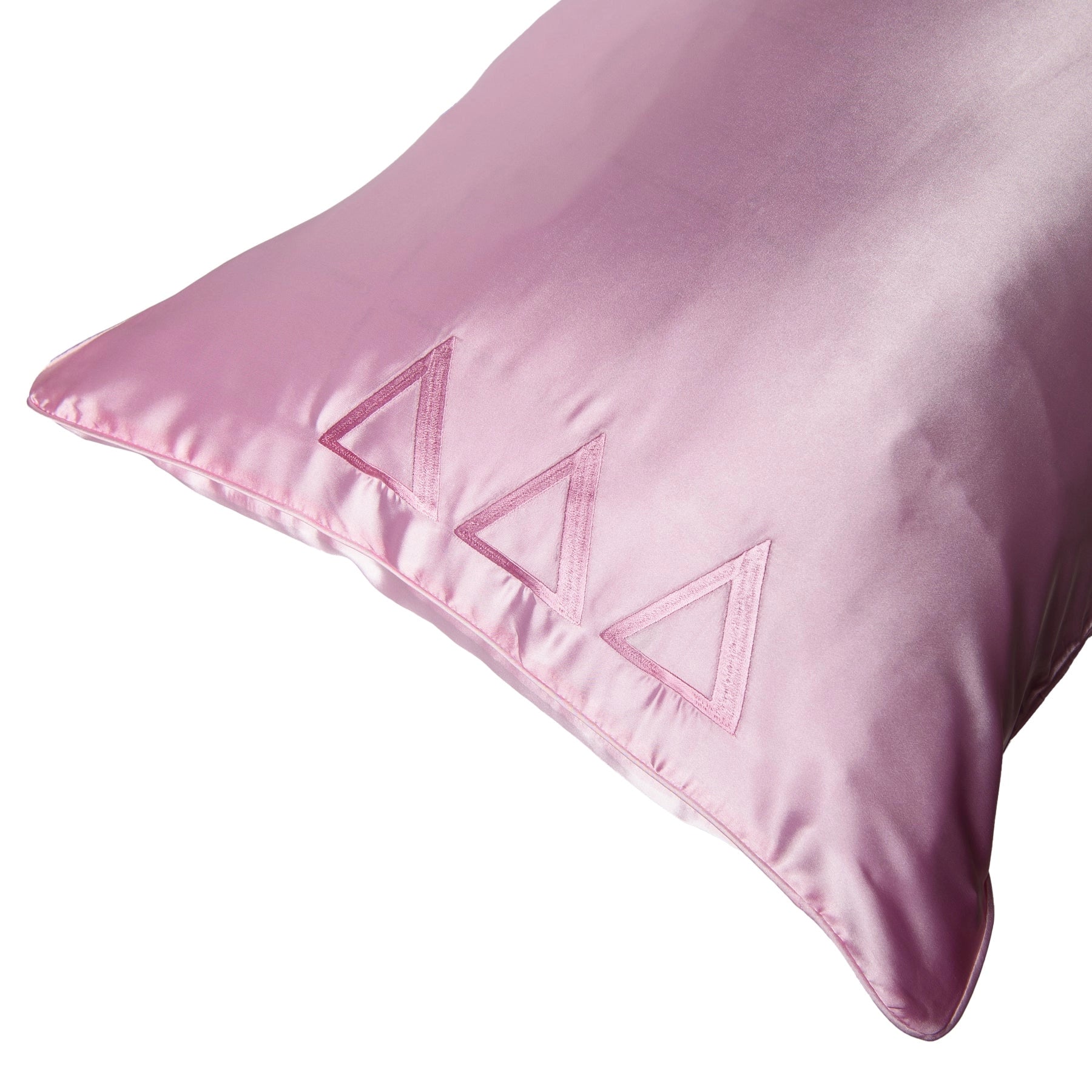 Delta Delta Delta Embroidered Silk Pillow Case