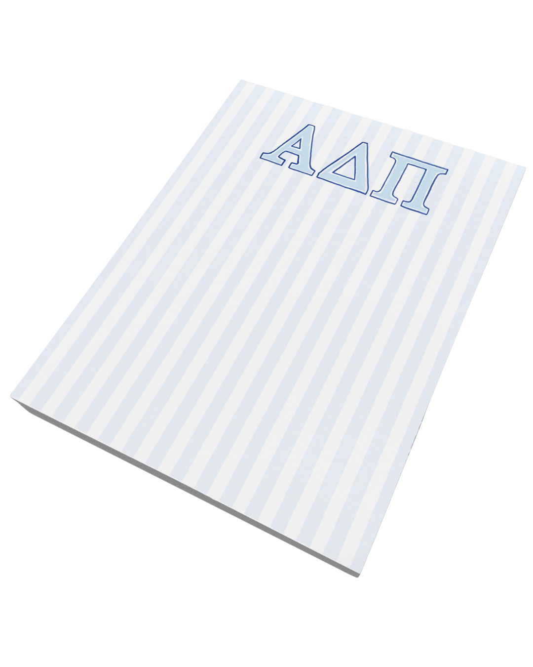 Alpha Delta Pi Striped Notepad