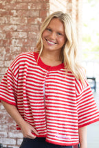 Razorbacks Striped Cardigan