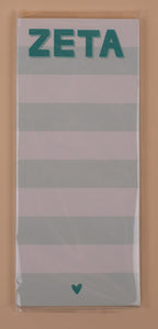 Sorority Skinny Striped Note Pad