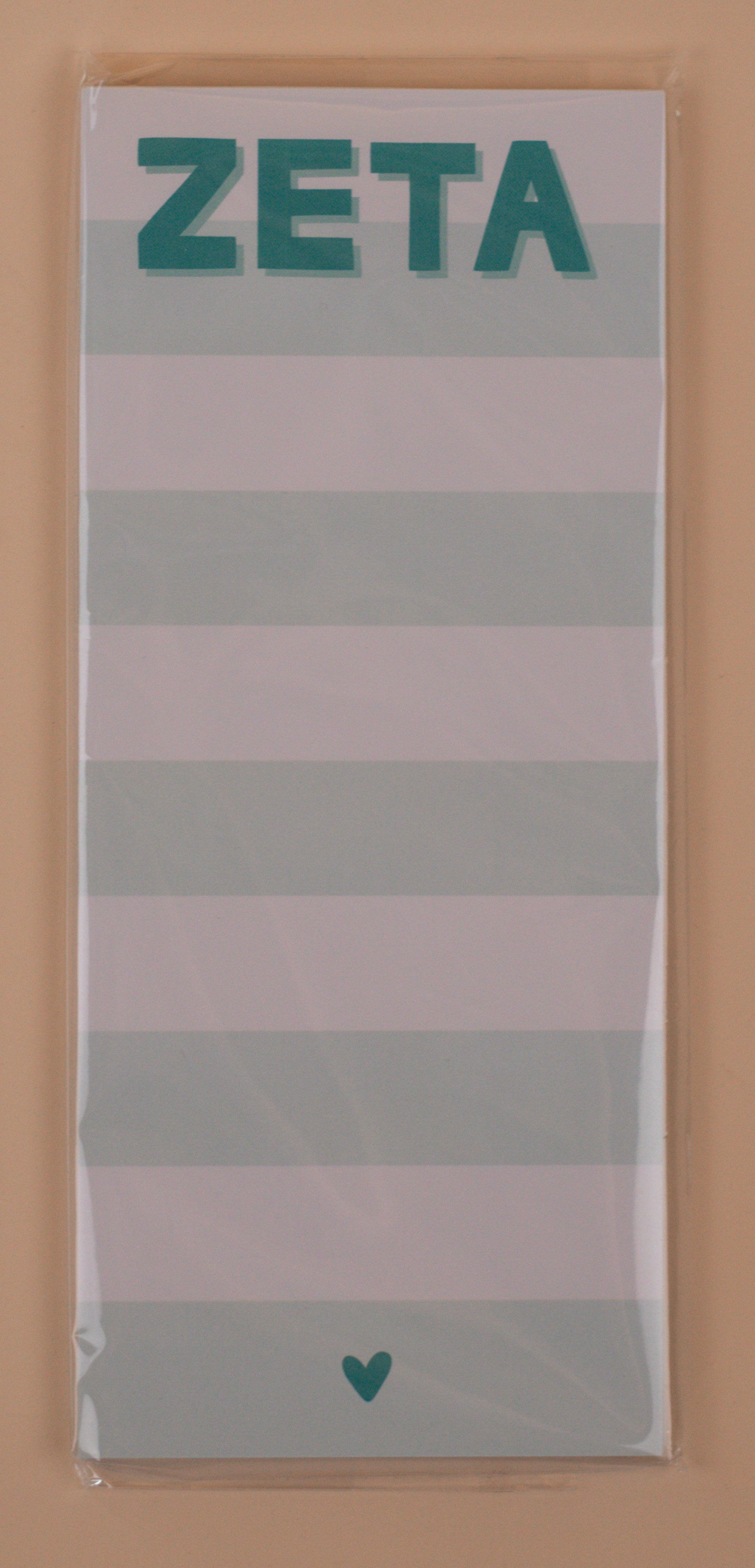 Sorority Skinny Striped Note Pad