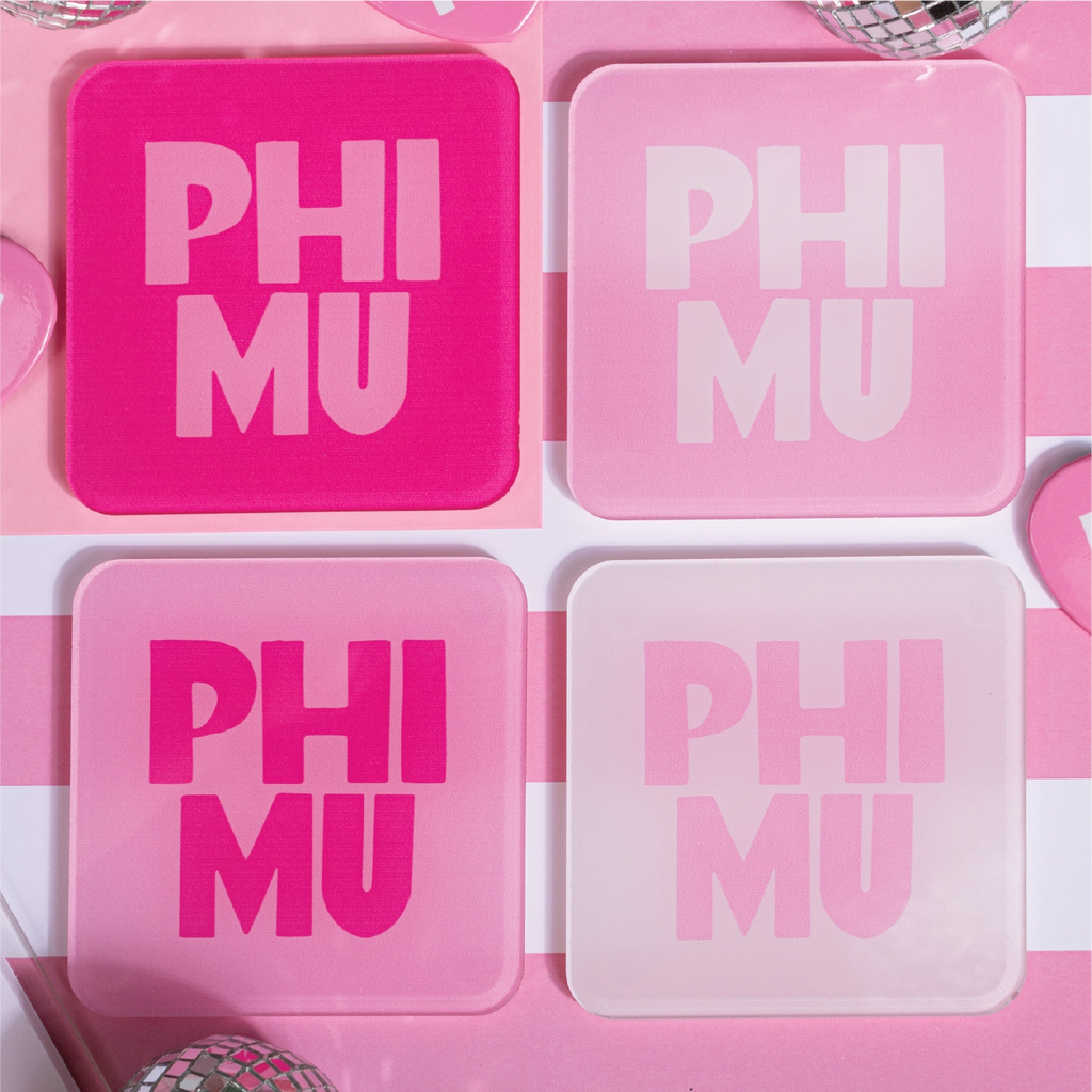 Sorority Acrylic Coaster Set