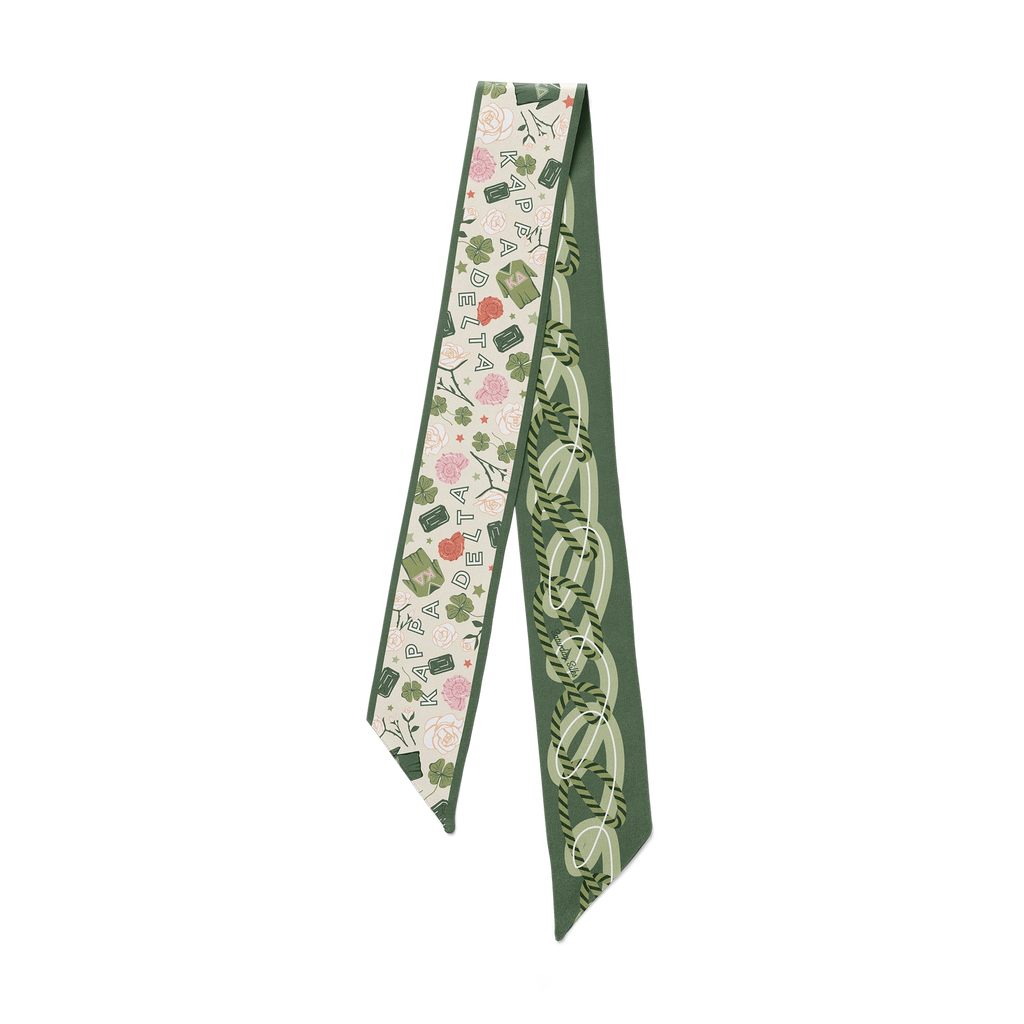 Kappa Delta Skinny Scarf Twilly
