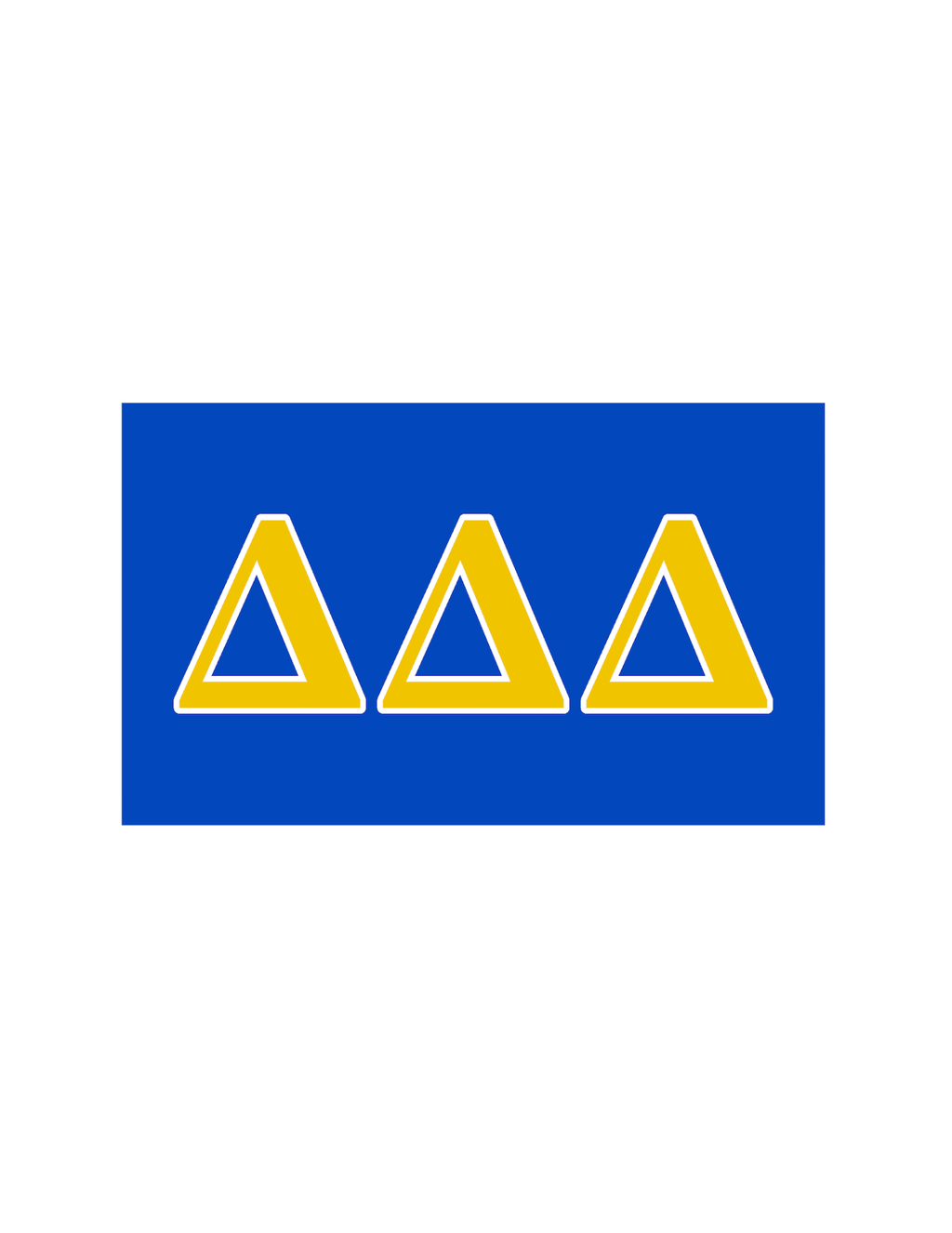 Sorority Greek Letter Flag