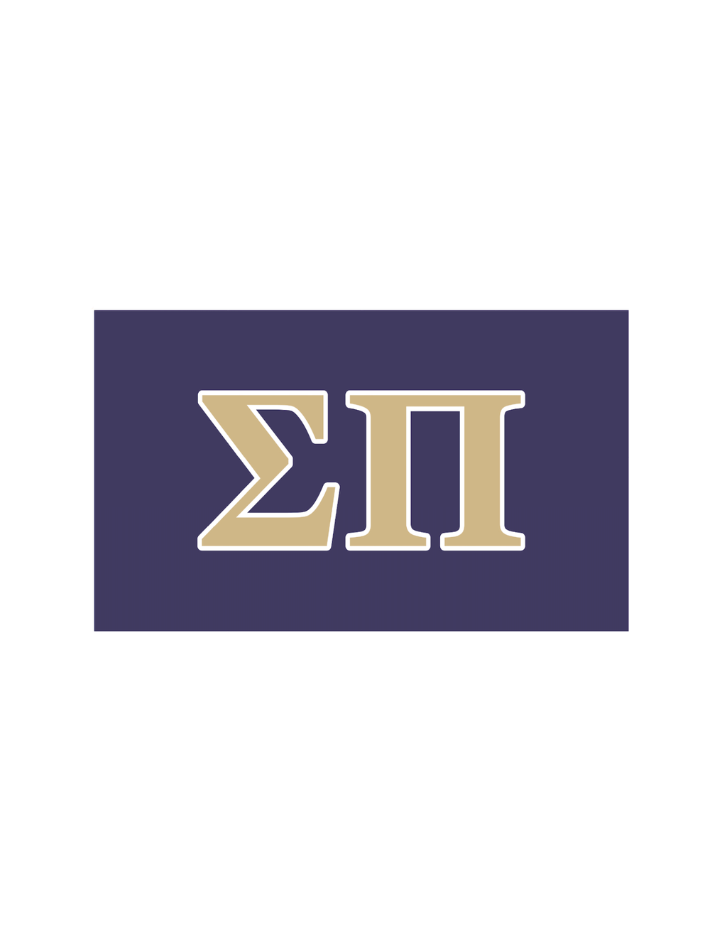 Fraternity Greek Letter Flag