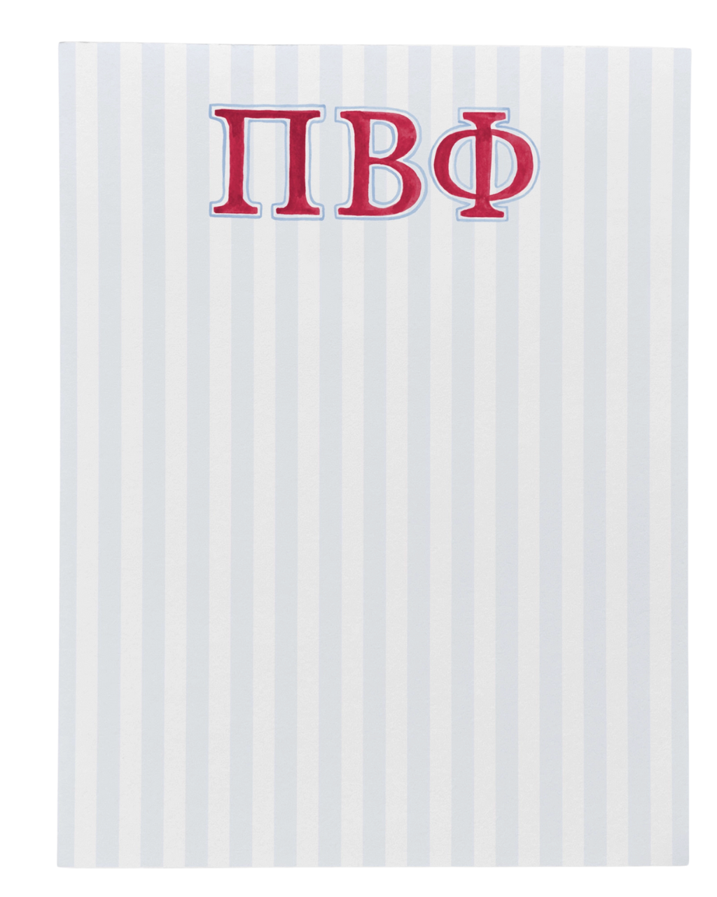 Sorority Striped Note Pad