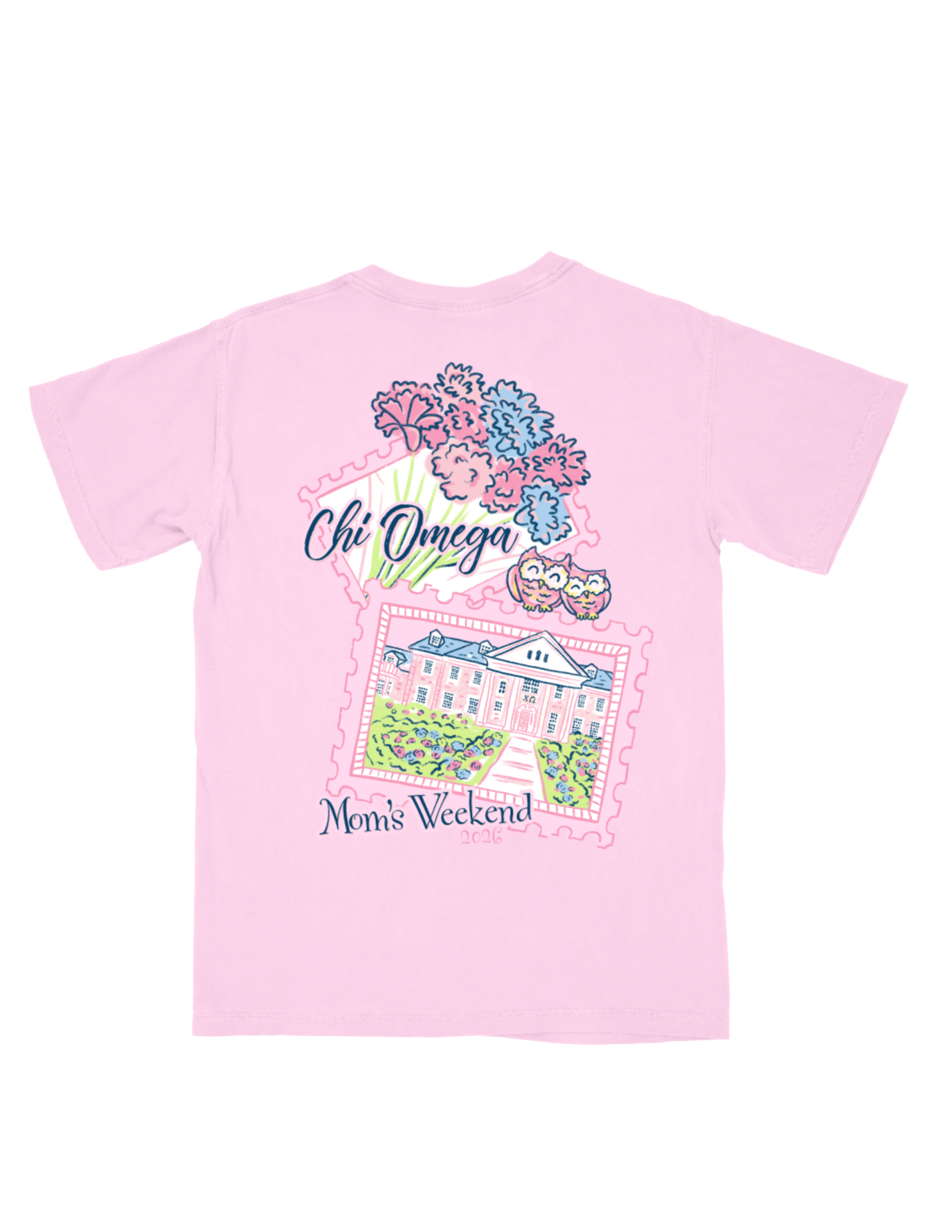 Chi Omega University of Arkansas Mom's Weekend 2026 T-Shirt 2026