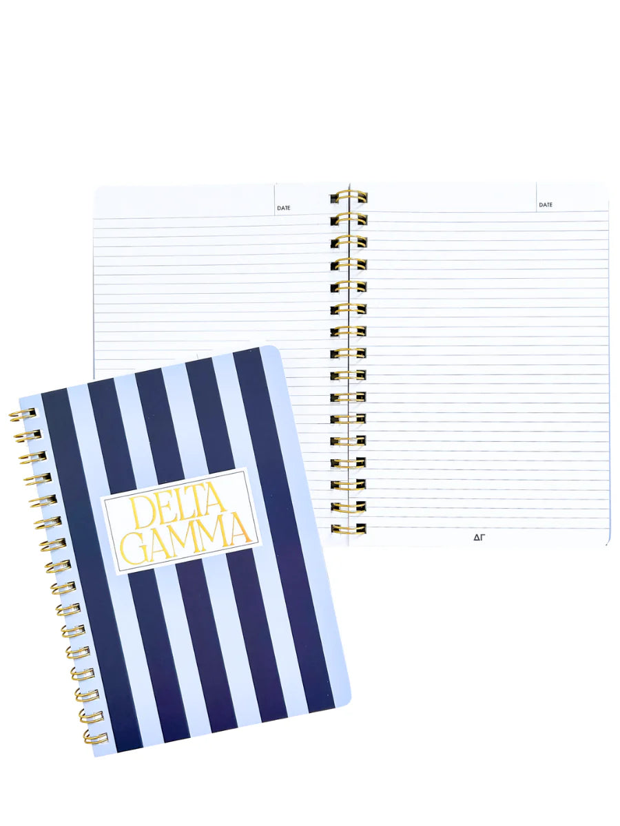 Sorority Stripe Notebook