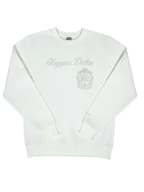 Kappa Delta White Crest Crewneck