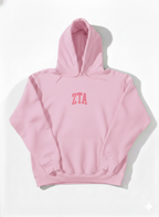 Zeta Tau Alpha Light Pink Hoodie