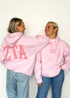 Zeta Tau Alpha Light Pink Hoodie