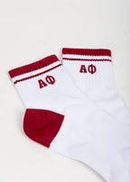Alpha Phi Quarter Socks