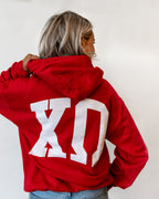 Chi Omega Red Hoodie