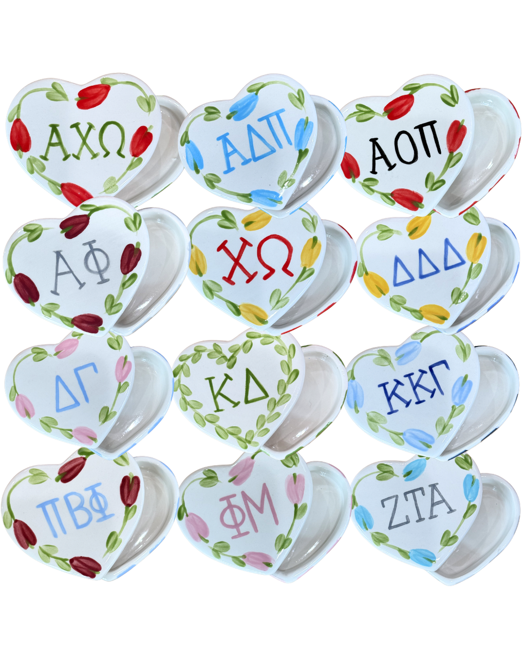 Sorority Heart Pin Box