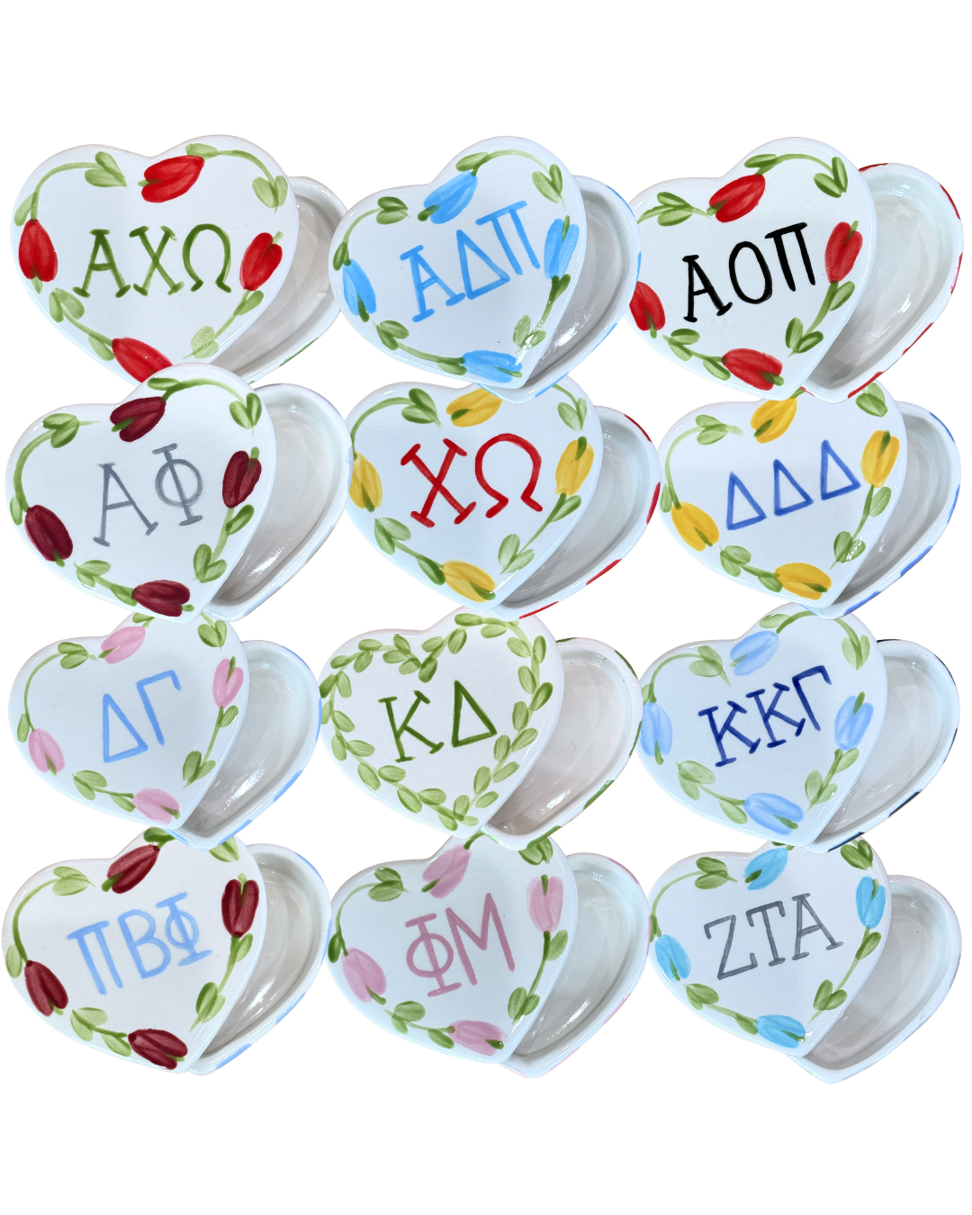 Sorority Heart Pin Box