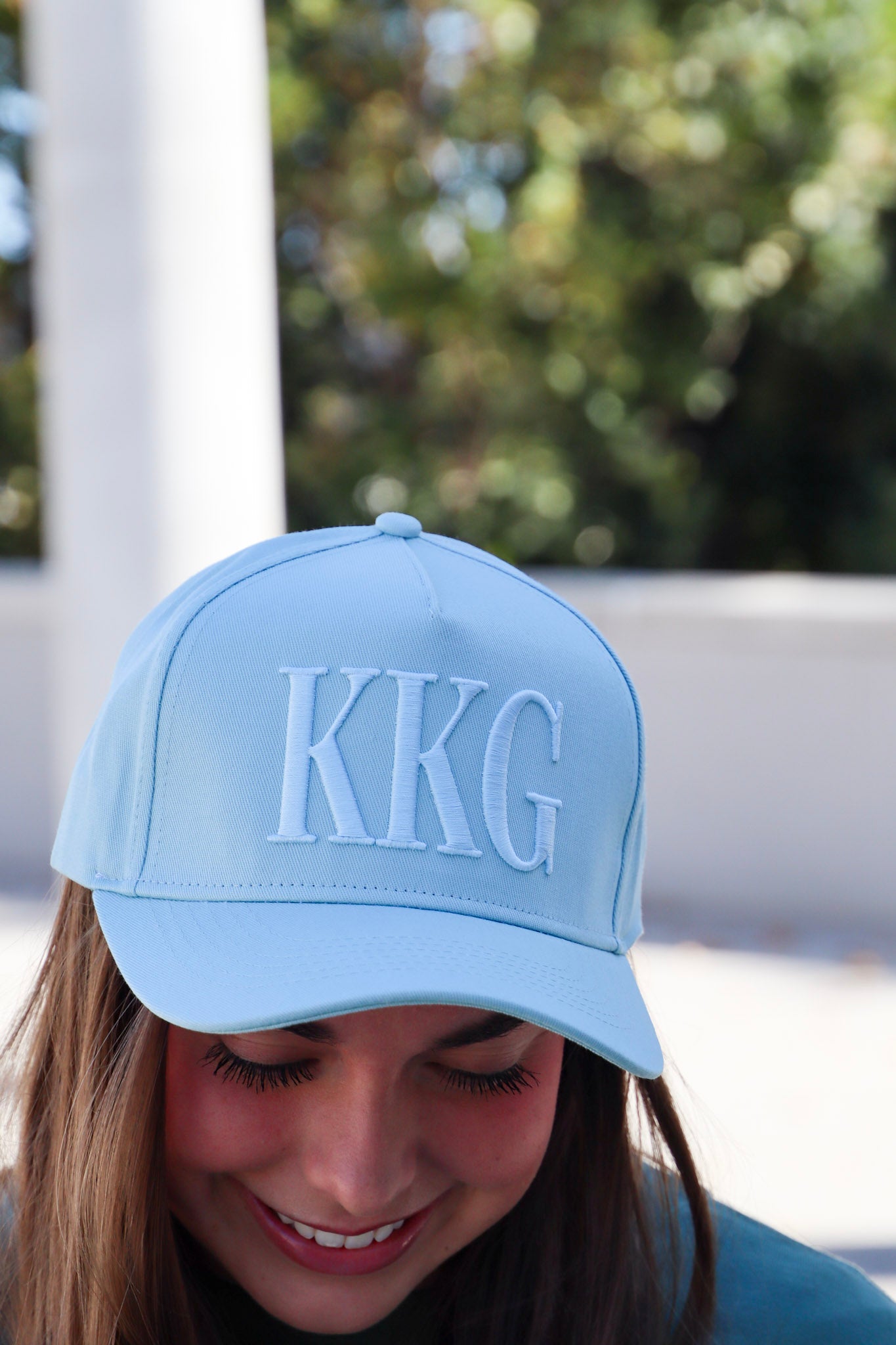 Kappa Kappa Gamma Pastel Tone on Tone Hat